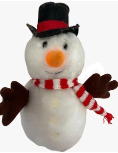 Plush Christmas Snowman With Scarf And Hat 16CM