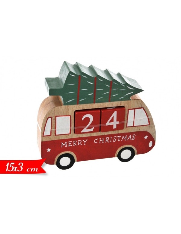 Advent Calendar Christmas Countdown Bus Merry Christmas