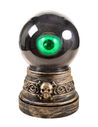 Crystall Ball With Animated Eye In Plastic Halloween Ornaments