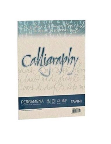 Sheets Parchment Favini Calligraphy A4 190g 50 Pearl Paper