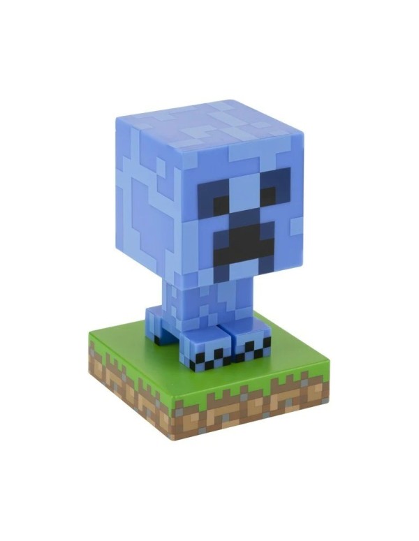 Minecraft Blue Creeper Lamp