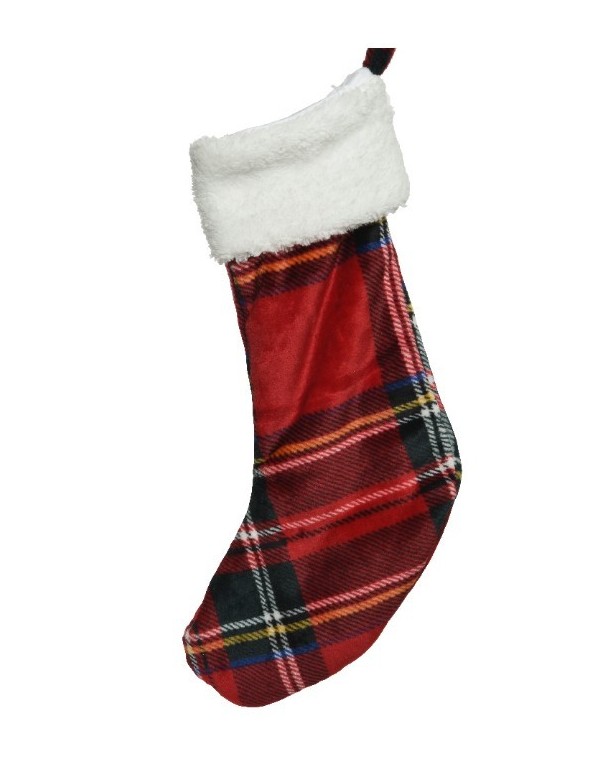 Epiphany Sock With Polyester Checkered Decoration