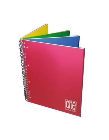 One Color PPL Maxi Notebook A4 Spiral 1R With Dividers Assorted