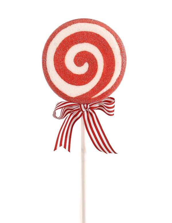 Christmas Decoration Lollipop With Bow 54cm