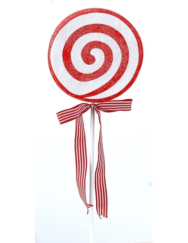Christmas Decoration Lollipop White Vortex 54cm