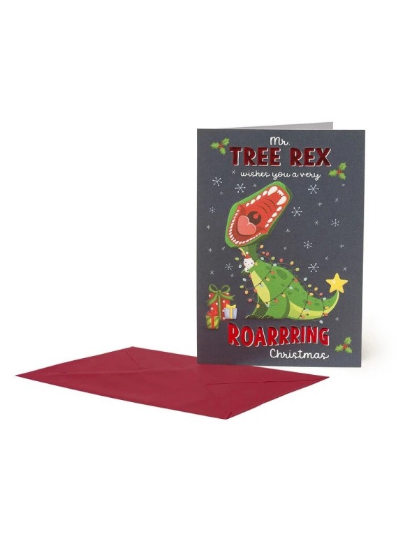Christmas Card Xmas Tree Rex Legami