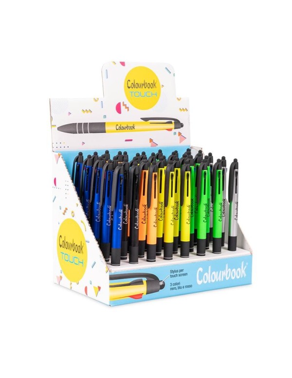 Colourbook Pen Three Colors Touch Fluo Assorted