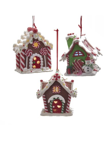 Christmas Decoration Marzipan House With Led Lights