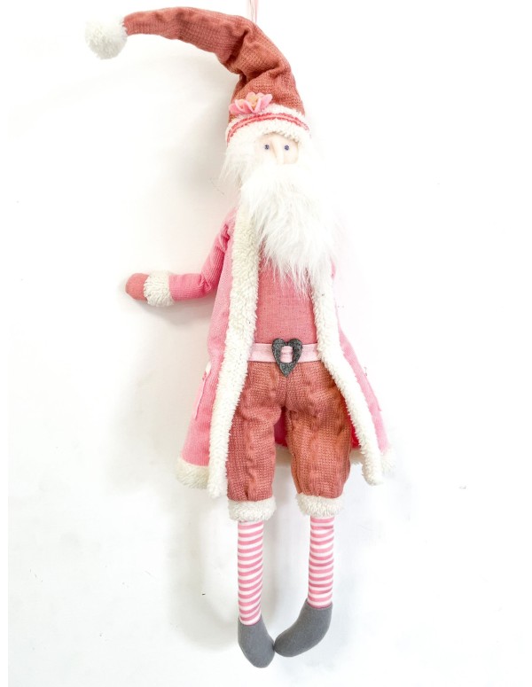 Christmas Decoration Pink Santa Claus 84cm