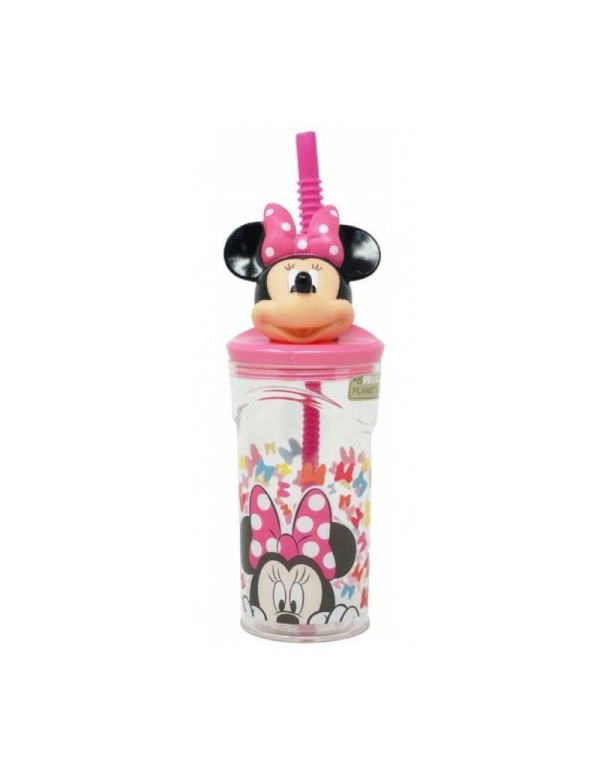 Minnie Cups With Straw In Tritan 3D 360ml