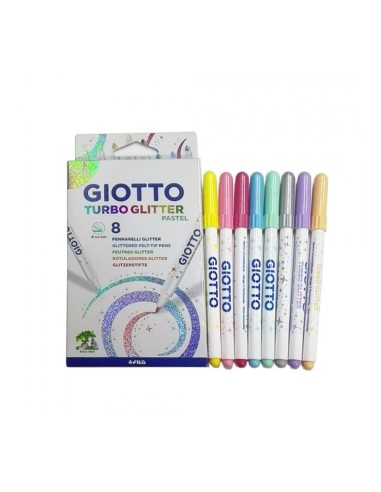 Giotto Turbo Glitter Markers 8pz.