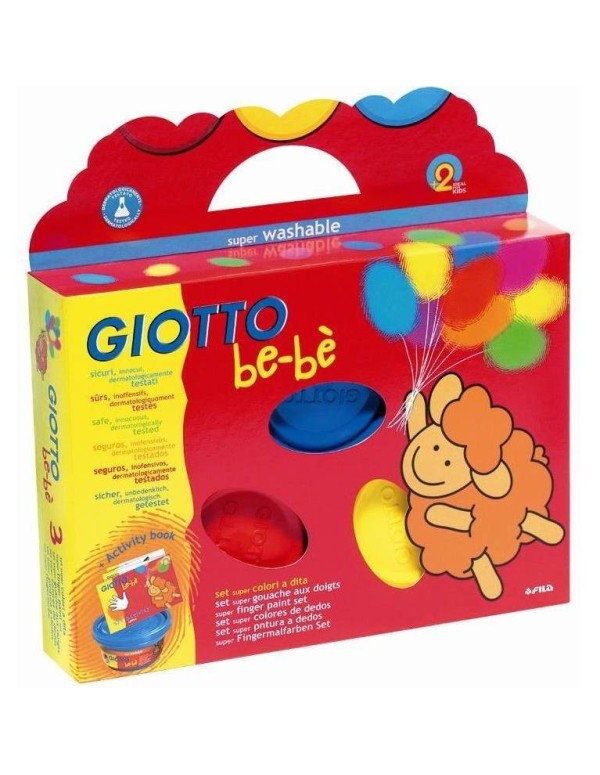Giotto Be-Be'  Finger Painting Set 3x100ml