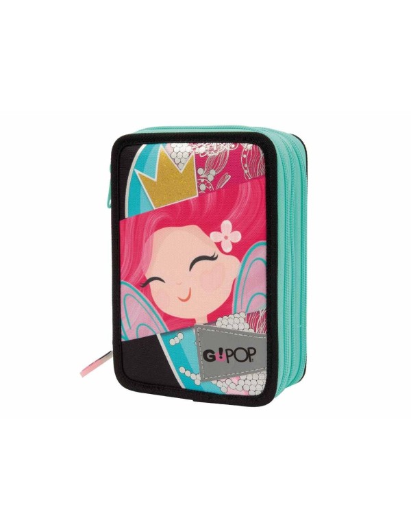 3 Zip Pencil Case GoPop Princess