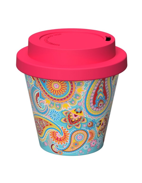 Coffee Cup I Drink Paisley With Lid 90ml