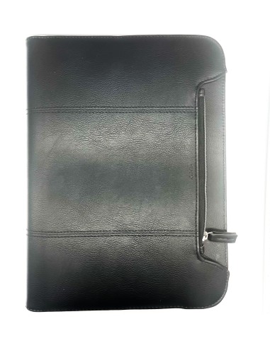 Professional Notepad In Eco-Leather Black With Zip Clousure A4