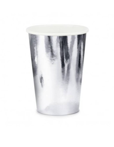 Silver Paper Cups 220ml 6pcs