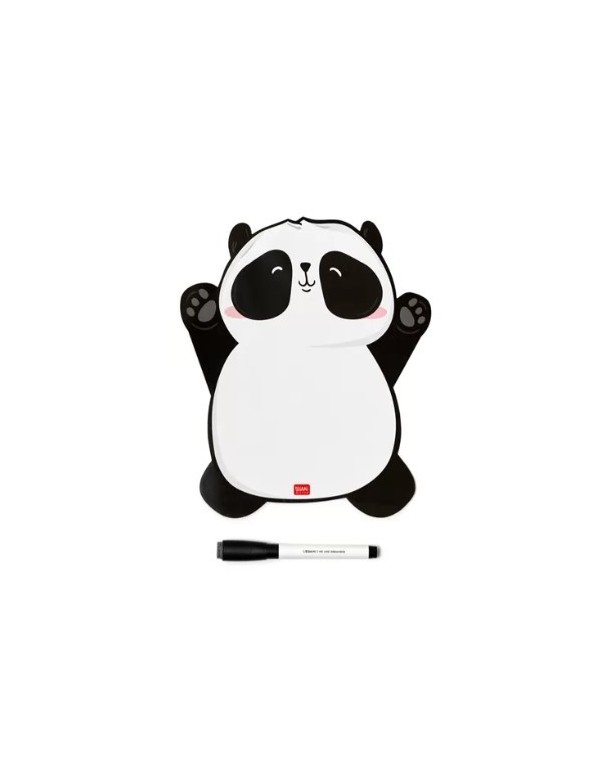 Magnetic Whiteboard With Marker In The Shape Of A Smiling Panda Legami