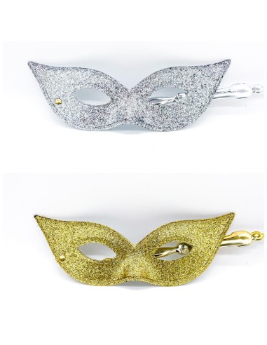 Venetian Eyemask Glitter Assorted Colors With Rod Carnival Masks