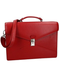 Shoulder Bag Double Back Red In Leather