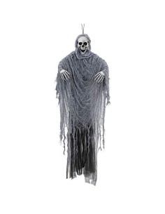 Animated Grim Reaper With Sounds And Lights 100cm Halloween Ornaments