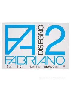 Drawing Album Fabriano Block F2 Rough 110g 33x48cm 12 Sheets
