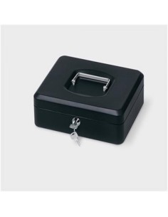 Safe Deposit Box 3 Compartments With Key Lock 25x18x9cm