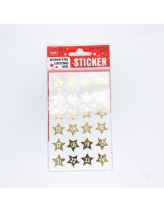 Christmas Stickers Gold Stars Advent Calendarnt