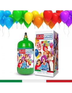 Helium Cylinder with 18 Free Colored Baloons