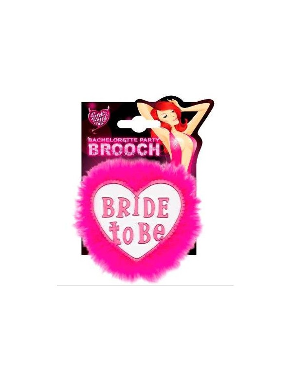Heart Shaped Brooch "Bride To Be"