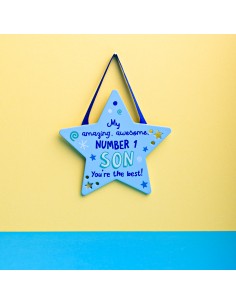 Star Hanging Plaque Son