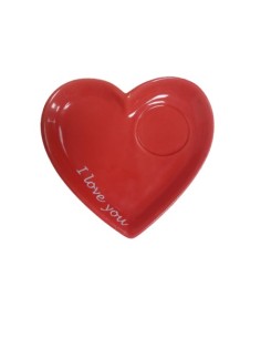 Valentine's Heart Coffee Saucer